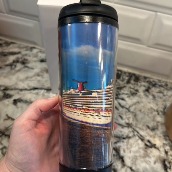 Carnival Cruise Ship Tumbler Travel Mug Souvenir NIB - Picture 2 of 6